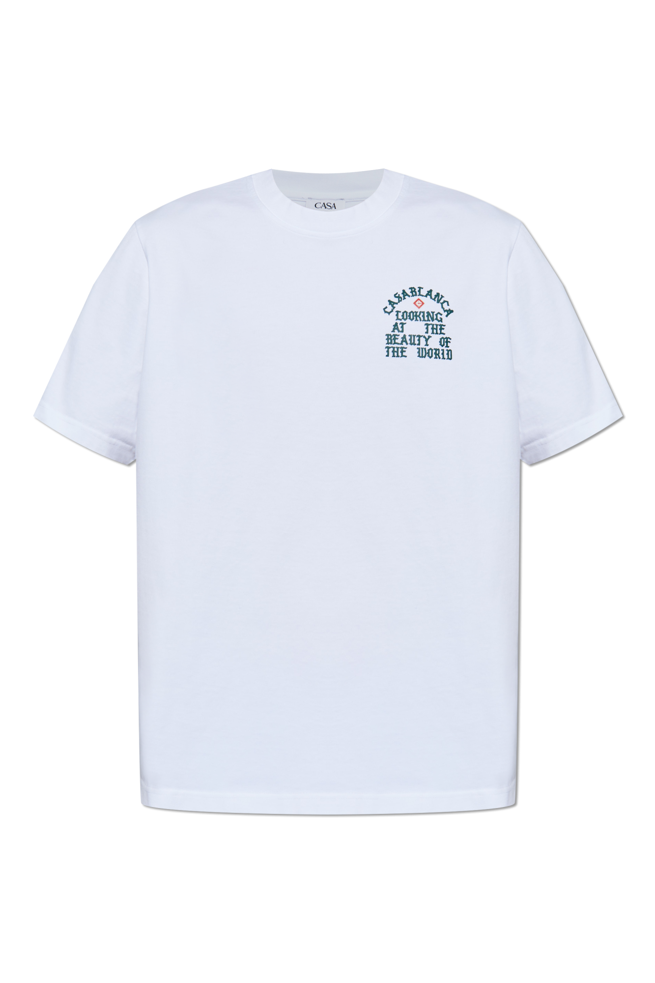 White T-shirt with logo Casablanca - Vitkac Italy